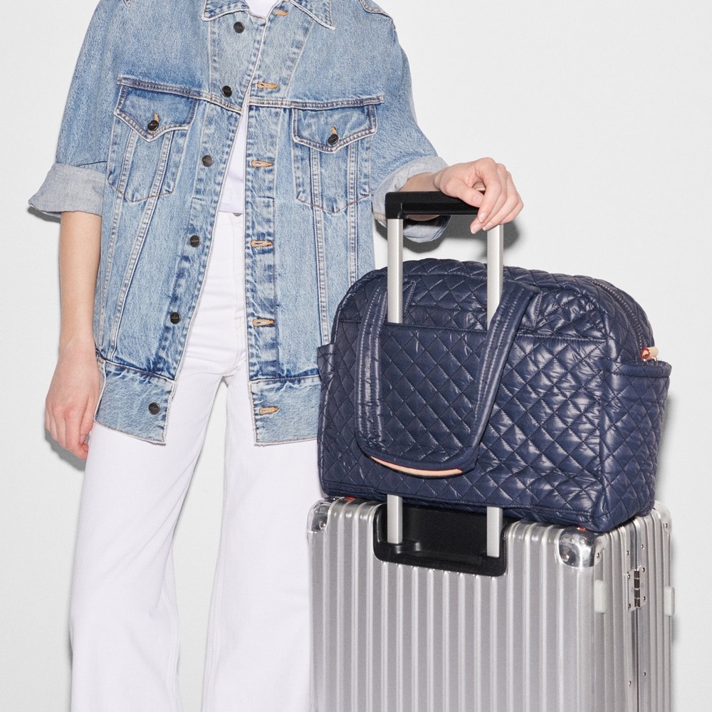 MZ Wallace Nic Ink Quilted Travel Weekender Bag NWT - Picture 9 of 14